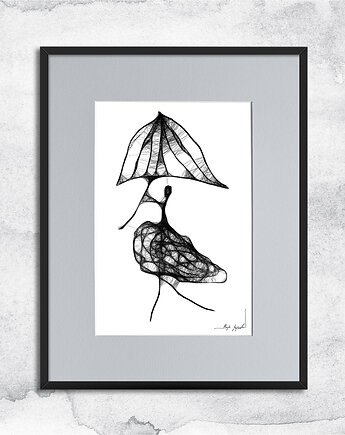 Minimalistyczna grafika z ramą - nr 97, Maja Gajewska