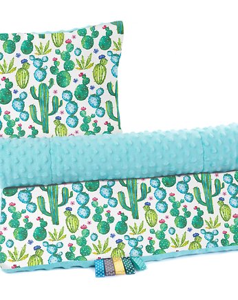 Komplet Kocyk Minky 75x100cm z poduszką  n031, Baby Love Decor