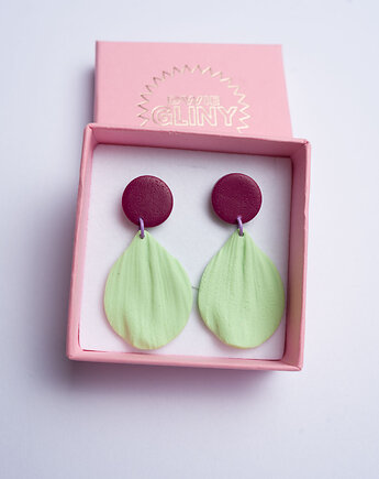 Wiszące sztyfty listki dwukolorowe, Dwie Gliny