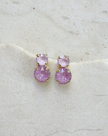 Lawendowe olczyki pozłacane PRETTY: Paradise Purple & Soft Rose, White Jasmine