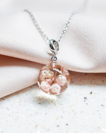 Wisiorek z ozothamnusem, nature gift