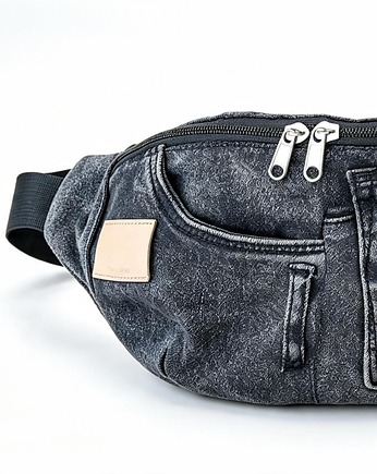 Nerka czarna  jeans handmade, Malec pracownia