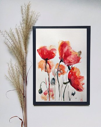 Akwarela maki, Wiktoria Borys Art
