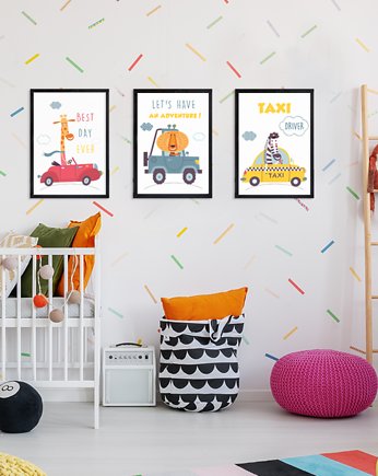 Plakaty dla chłopców, Autka, Samochodziki, Wallie Studio Dekoracji