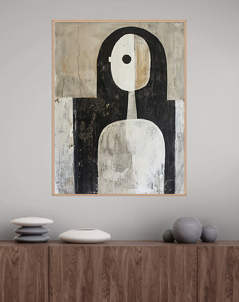 Geometria natury - Plakat, druk - Minimalizm, Boho, Loft #141, Black Sapphire Art