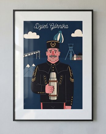 Plakat dzień górnika 30x40, polkastudio
