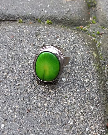 Zielono mi - pierścionek regulowany, OSOBY - Prezent dla Dziewczyny