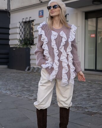 Sweter Eulalia  dostępny od ręki, Sirka Handmade