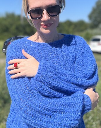 Sweter oversize, Swetry na drutach