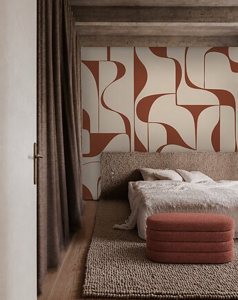 Tapeta - Abstrakcyjny mural geometryczny, Dekoracje PATKA Patrycja Kita