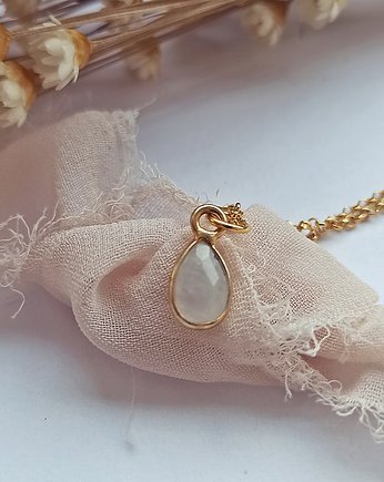 Naszyjnik Kamień Księżycowy Srebro 925 pozł., Loa Jewellery