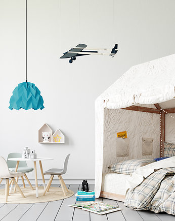 Lampa wisząca origami ICEBERG S turkusowa, Ynska