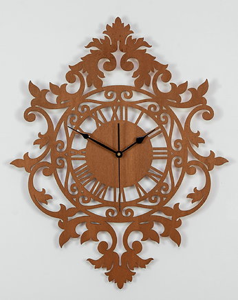 Dekoracyjny zegar ażurowy BENEDICT, VINTAGE STYLE, CZEREŚNIA, ORNAMENTI