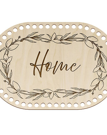 Baza do Koszyka Szydełkowania DUŻA 30x20cm Spód Dno ze Sklejki do MAKRAMY, smxdsgn