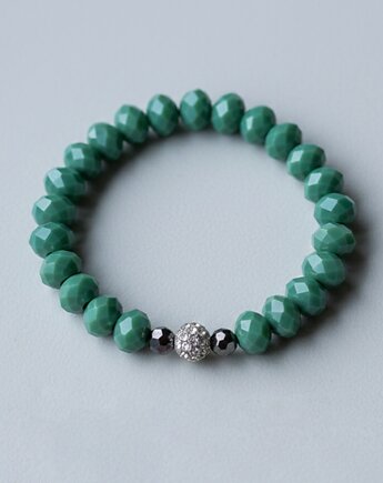 Zielona bransoletka z kryształków, All My Jewelry