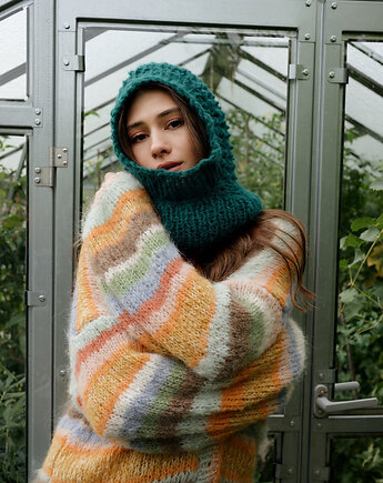 Kaptur  Balaclava Popcorn Zielony, FinkeWear