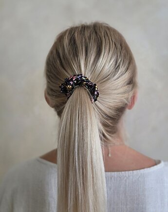 Gumka jedwabna, scrunchie, wild  magic garden MINI, Capillum