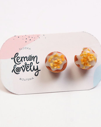 Pączki z dżemem na tłusty czwartek kolczyki, Lemon Lovely