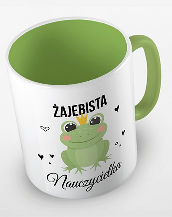 Kolorowy kubek z hasłem Żajebista NAUCZYCIELKA- mix kolorów, Fotobloki and decor
