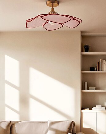 Lampa sufitowa, różowa, Benavid Ø75 cm, MIA home