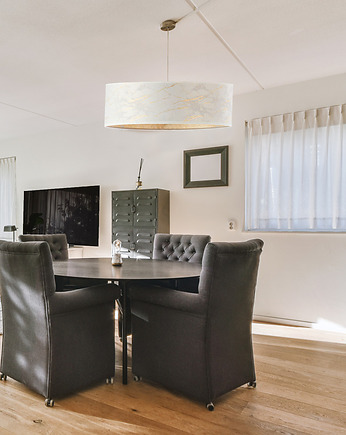 Lampa wisząca nad stół z marmurowym abażurem SINTRA MARMUR fi 50 cm, LYSNE