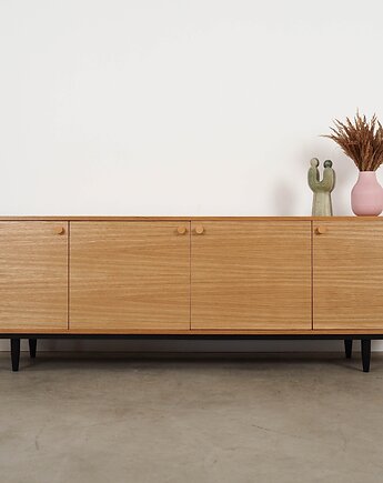Sideboard dębowy, skandynawski design, Przetwory design