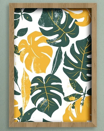 Plakat - Tropical leaves, Harry Monkey
