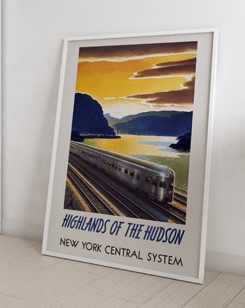 Plakat Vintage Retro Train, Storelia
