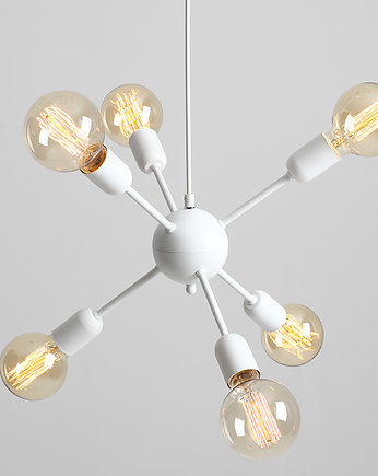 Designerska nowoczesna lampa wisząca kula VANWERK BALL - biała, CustomForm