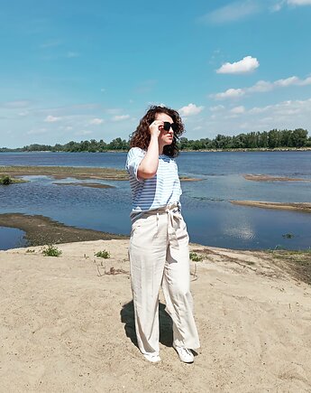 T-shirt damski oversize, Nel Land Handmade