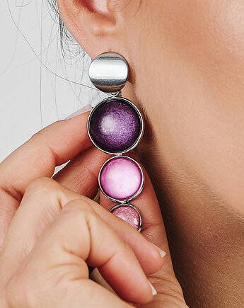 Potrójne kolczyki o perłowym blasku Meyra, Artseko