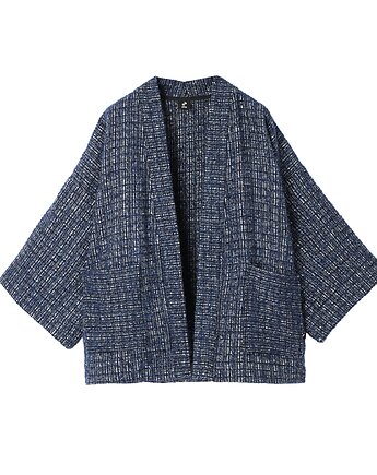 Nava - Granatowe kimono z wełny, ZNA
