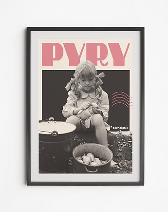 Plakat Poznań Pyry Kolaż, LOVE POLAND DESIGN
