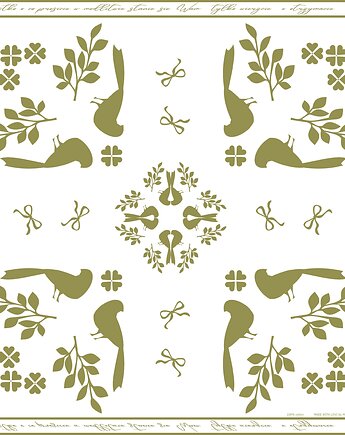 Makota cotton scarf birds 67cm