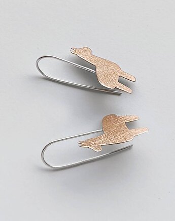 Kolczyki srebrne Alpaka , Katarzyna Kaminska ART