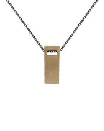 MONOLITH big / brass necklace, Filimoniuk