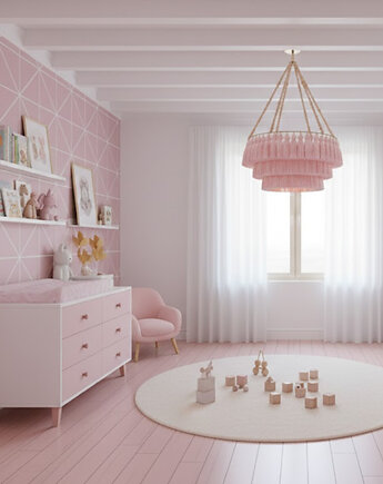 Lampa do pokoju dziecięcego koraliki, chwosty, Boholine