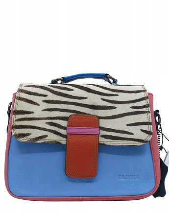 Torebka skórzana damska klasyczna rączka pasek ze skrawków OLIVKA, Olivka Warsaw