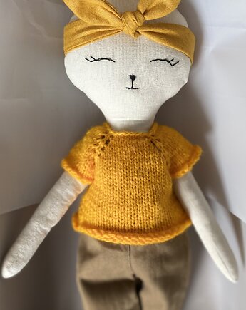 Lalka- króliczek w ubranku, Coniglio Handmade
