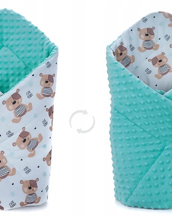ROŻEK BECIK NIEMOWLĘCY OTULACZ MINKY wzór R022, Baby Love Decor