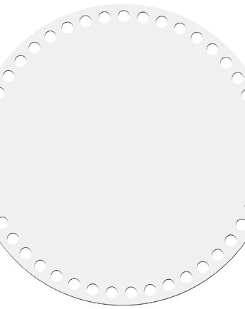 BIAŁA baza do szydełka 25cm Dno do koszyka torebki Akcesoria do torebek DIY, smxdsgn
