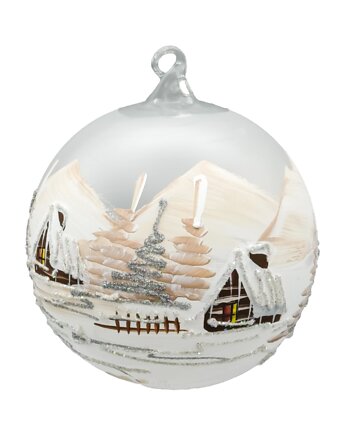 Bombka Lampion ze stojakiem: Zimowy Pejzaż, Syn Bombkarza