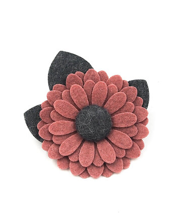 Broszka kwiat kolekcja Grey english rose, Momilio
