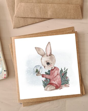 Kartka Okolicznościowa Christmas Bunny II, Pookys world