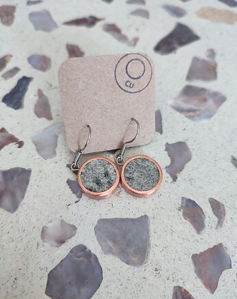 Kolczyki wiszace - kamień nr 9, CU Earrings