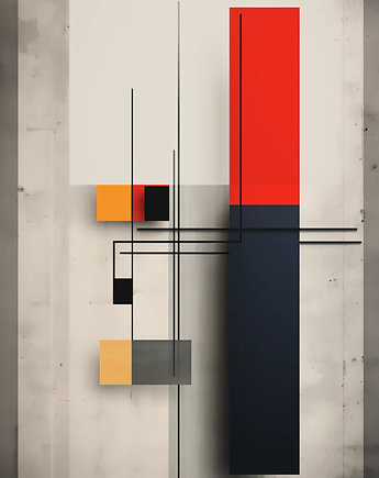 Plakat abstrakcyjny pt. Kolor w przestrzeni II, Manon