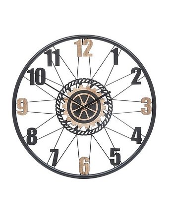 Zegar Metalowy Zegar Wiszący Bicicletta 65 cm, OSOBY - Prezent dla babci