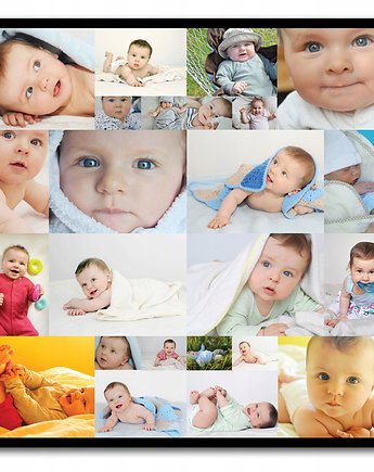 Plakat kwadratowy kolaż ze zdjęciami, personalizowany, Sowia Aleja