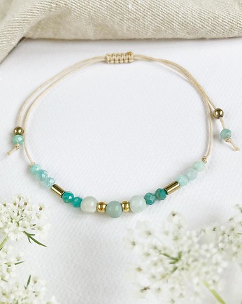 Bransoletka Cloe z amazonitami, Gleeme Jewellery