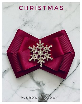 Brosza ze śnieżynką gwiazdką Mikołajki Święta